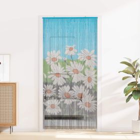 Insect Door Curtain Multicolor 39.37 x 78.74 in Bamboo