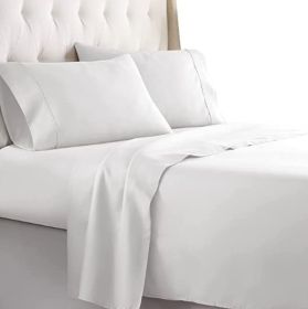 Twin Size Sheets Set - Bedding Sheets & Pillowcases w/ 16 inch Deep Pockets - Fade Resistant & Machine Washable - 3 Piece 1800 Series Twin Bed Sh (Piece Type: 3 Piece 1800 Series Twin, Color: White)